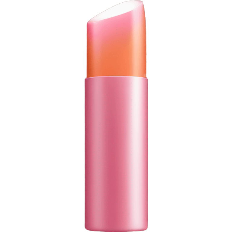 Pink lipstick in orange and white tube  emoji