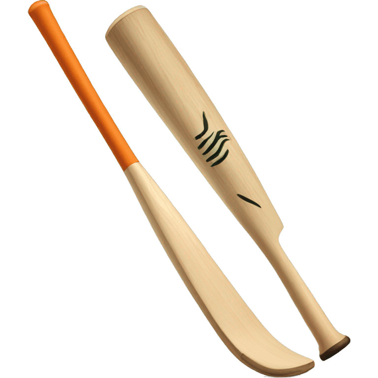 Raised cricket bat emoji