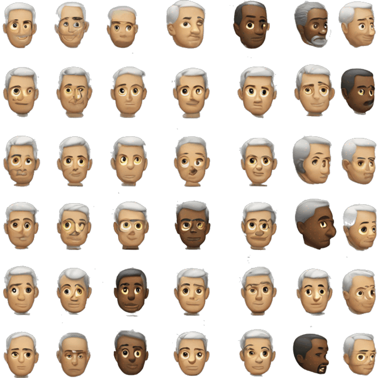 persona masculino, sin pelo mayor de 60 años emoji