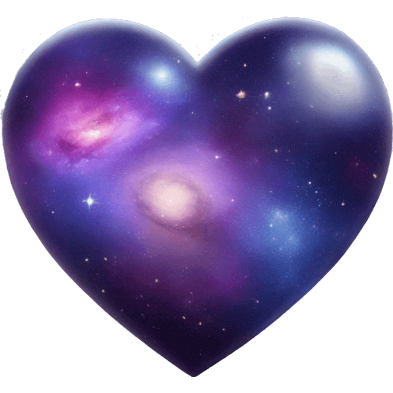 heart shape galaxy 3d emoji