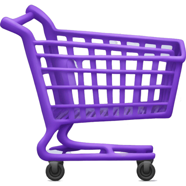 Purple shopping cart emoji