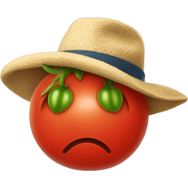 Tomatoes in a hat emoji