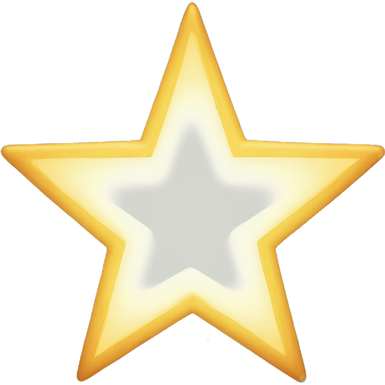 Five-pointed star, where one of them becomes a ray emoji