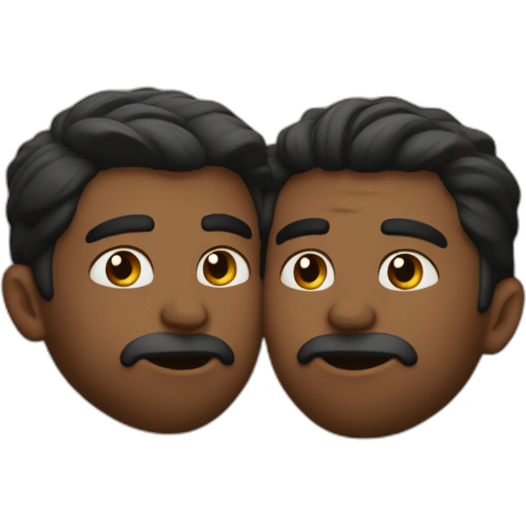 two-muscular-men-kissing emoji