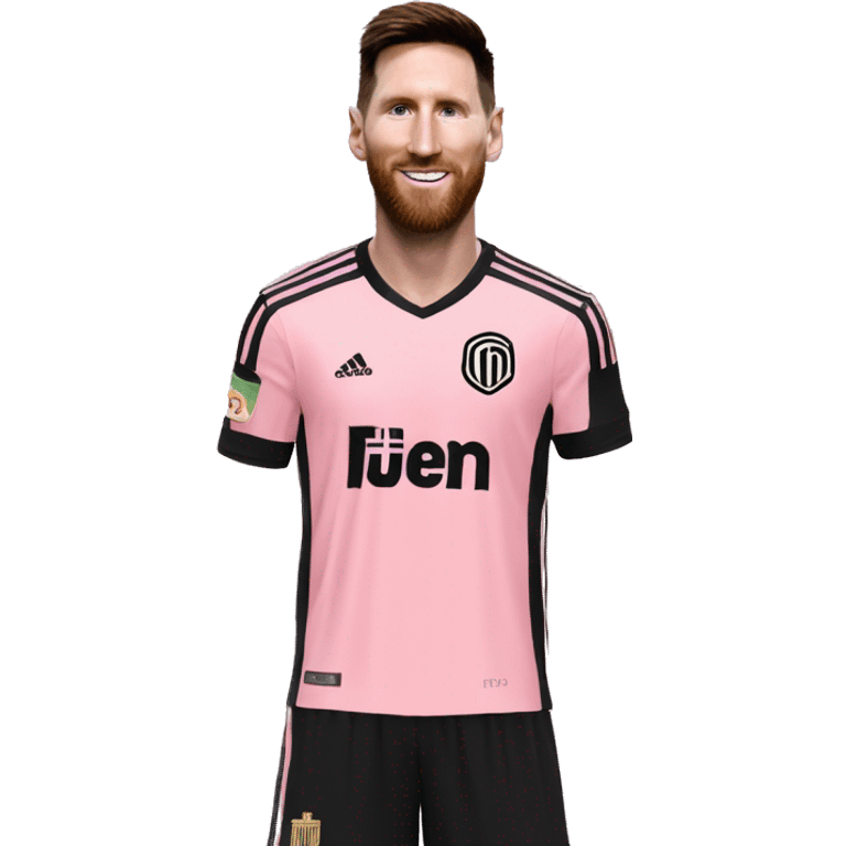 Messi with Inter Miami emoji