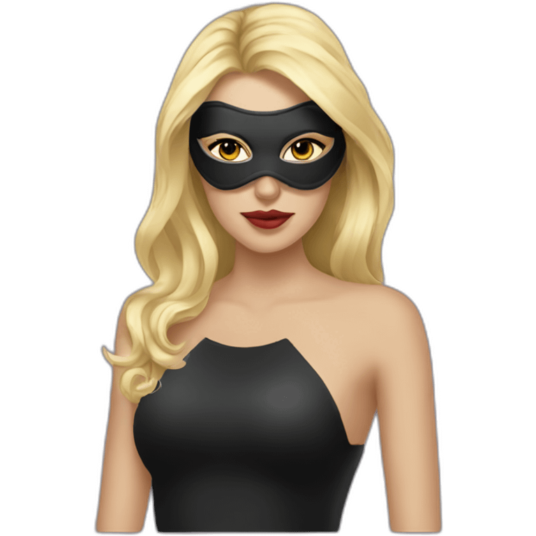 blonde mistress with a mask emoji