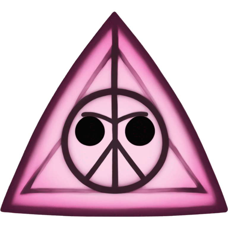 Pink Deathly hallows emoji