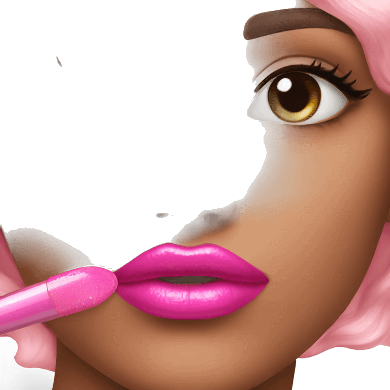 Pink lip gloss emoji