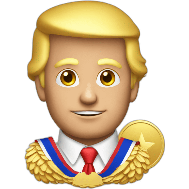 trump with a medal emoji