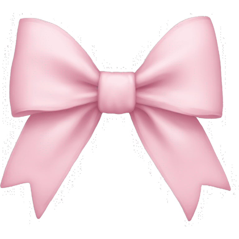 Pastel pink bow emoji