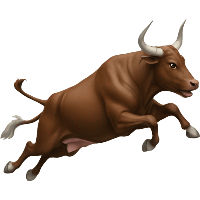 chasing bull emoji