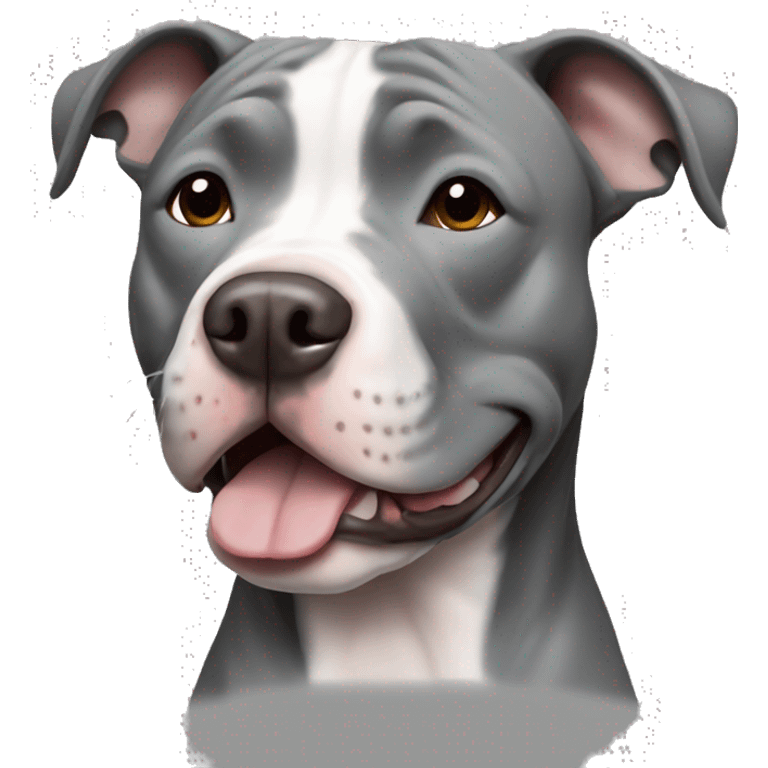 all gray pit bull emoji