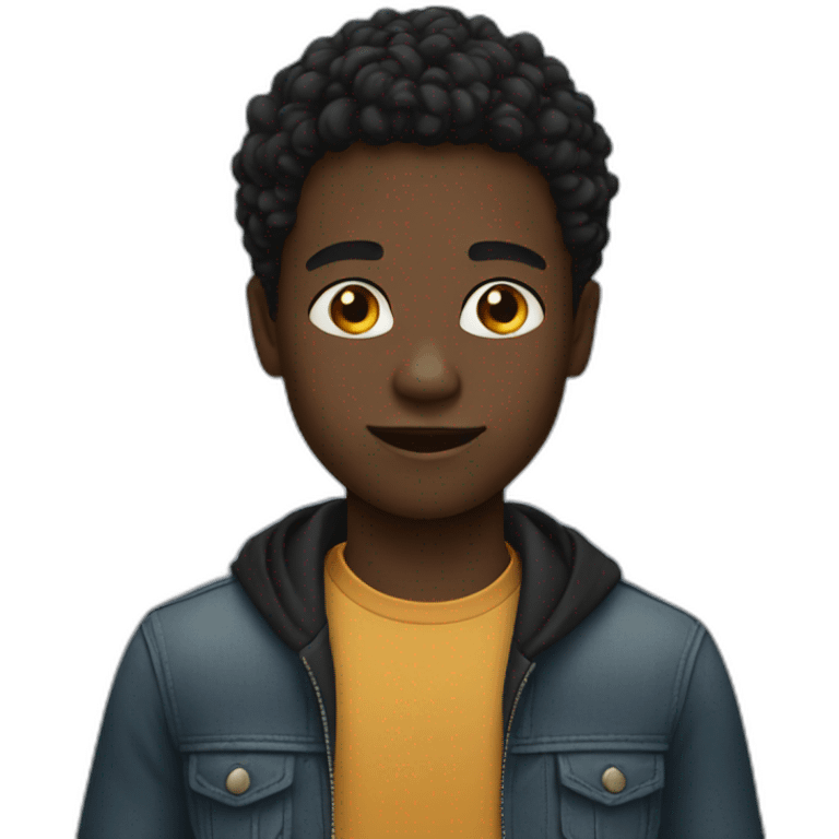 black boy emoji