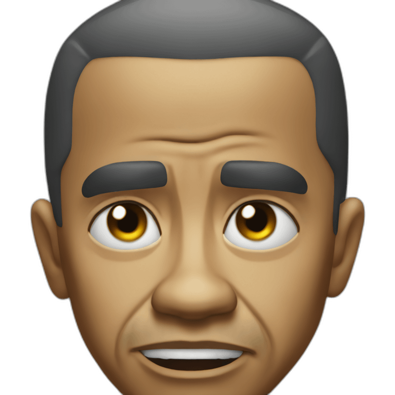 hyper realistic angry obama emoji