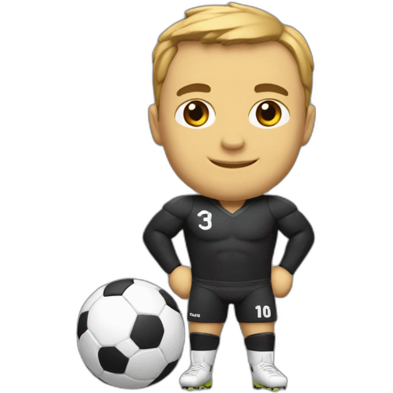 chauve avec un maillot de foot emoji