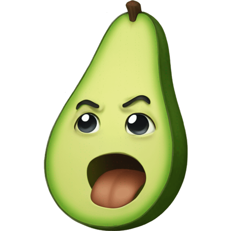 Avocado crying emoji