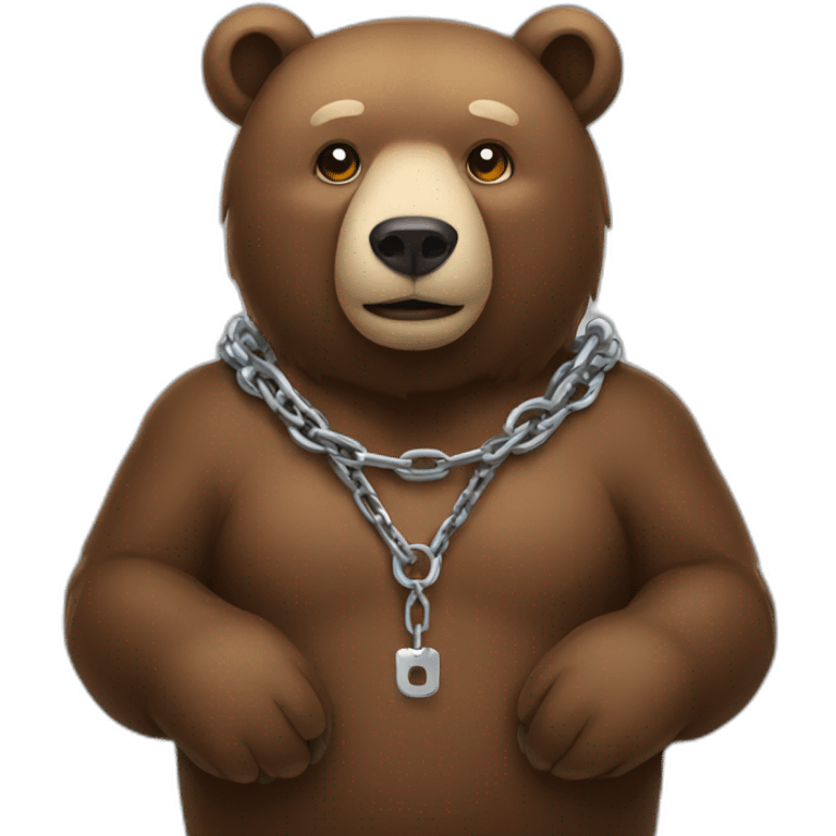 bear-wearing-a-chain emoji