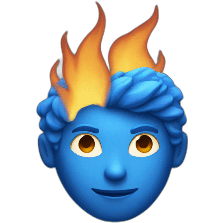 blue fire emoji