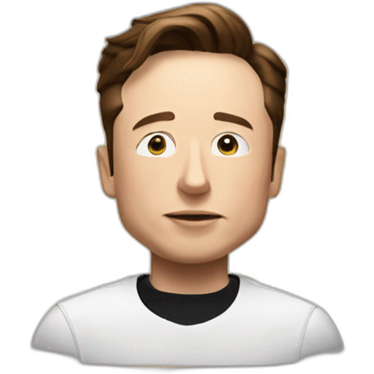 elon musk pray for big letter x emoji