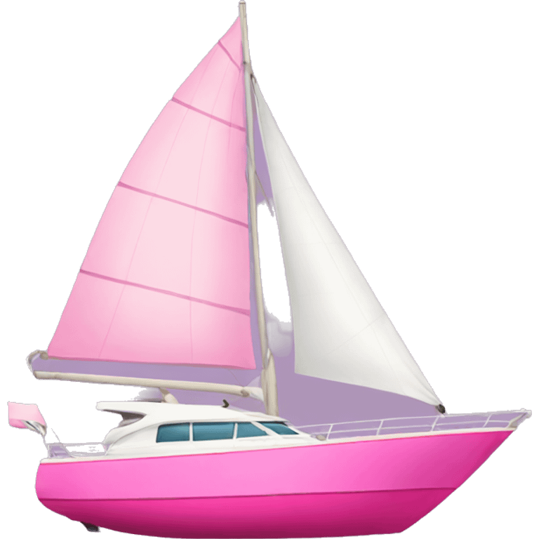 pink yacht emoji