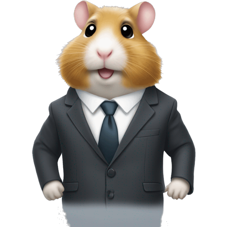 hamster in a business suit emoji