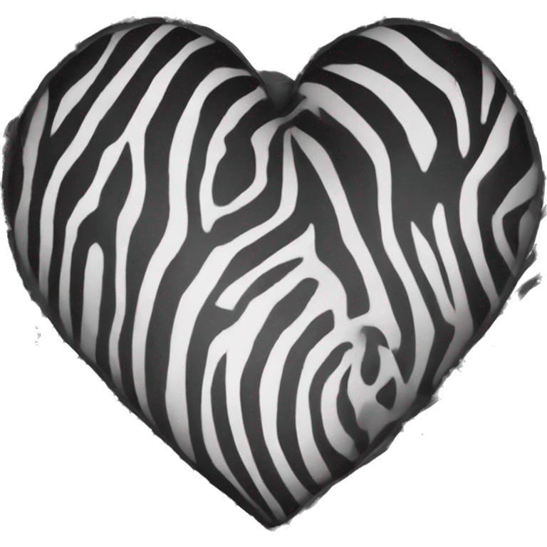 zebra heart emoji