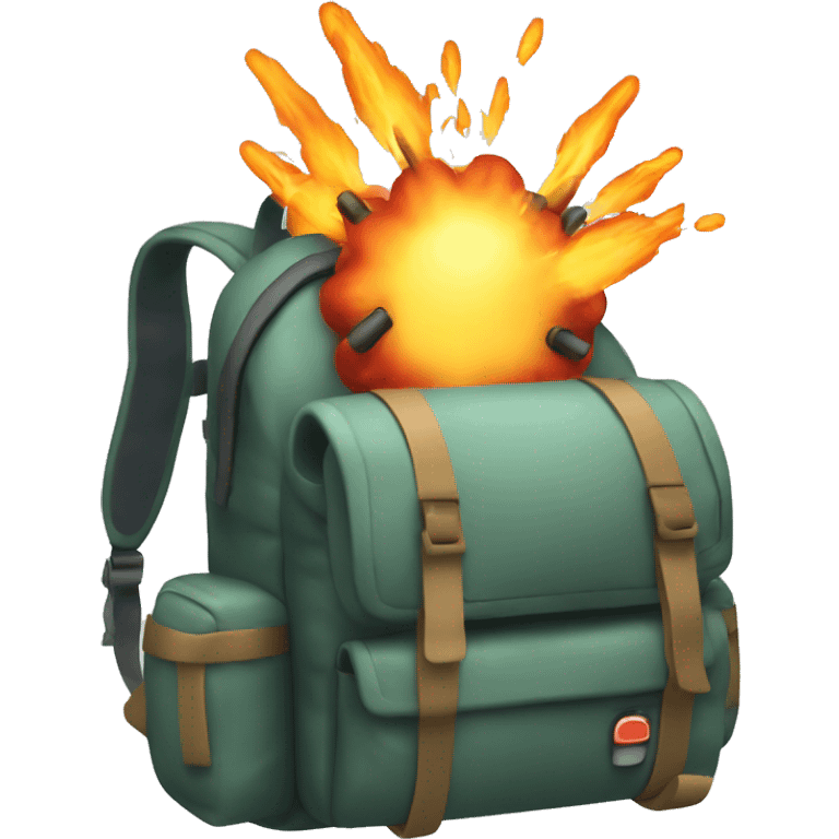 explosive backpack emoji