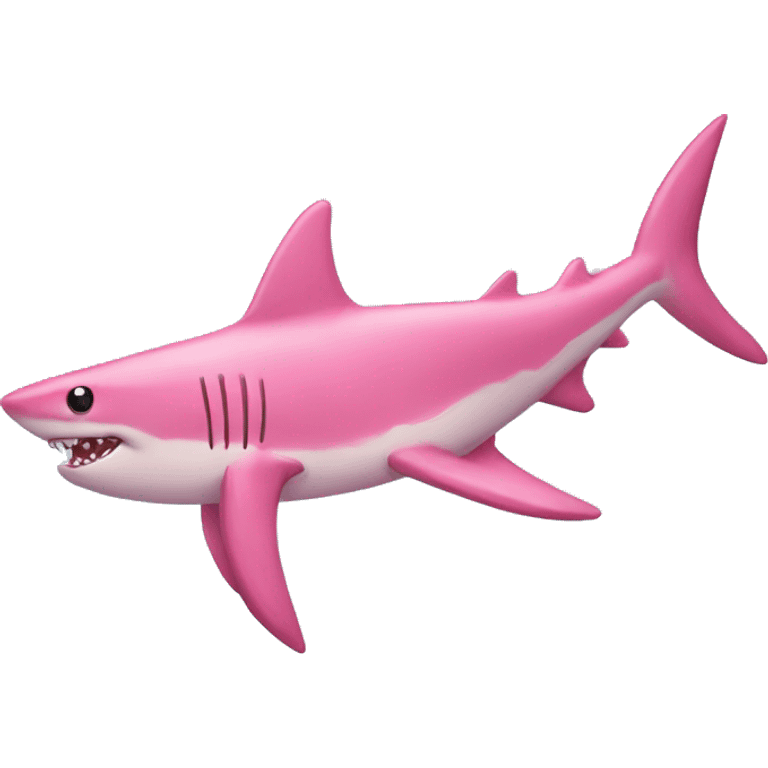 Pink shark emoji