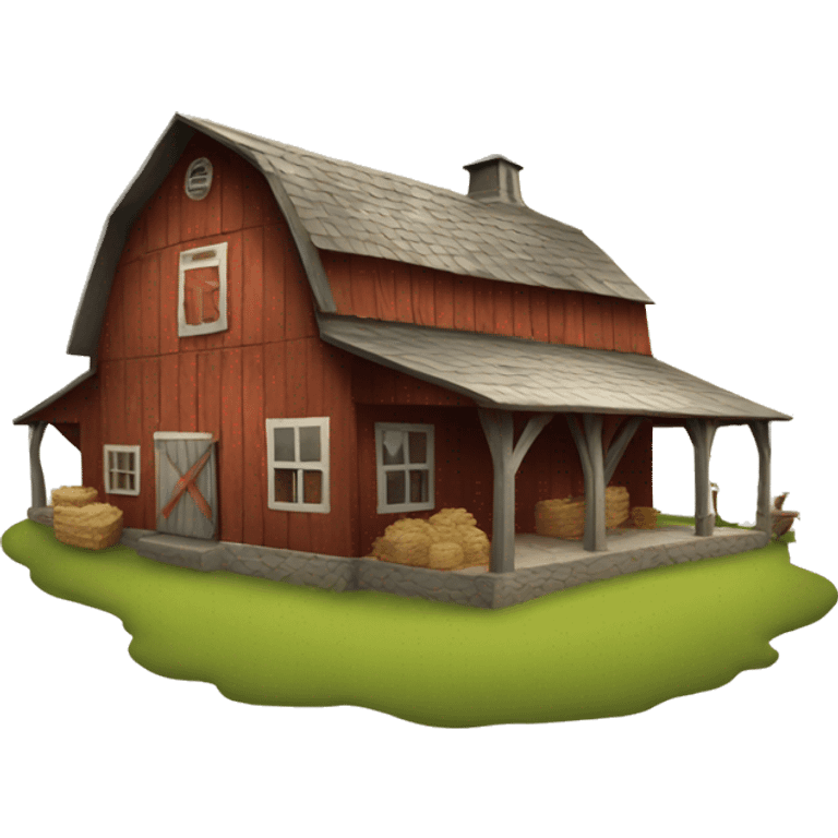 rustic farm house emoji