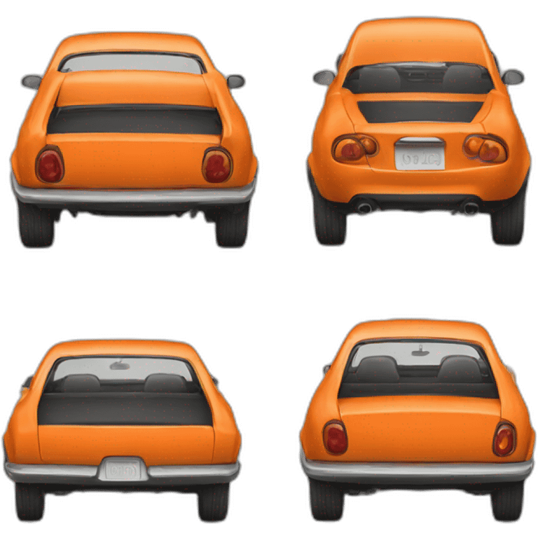 Orange car emoji