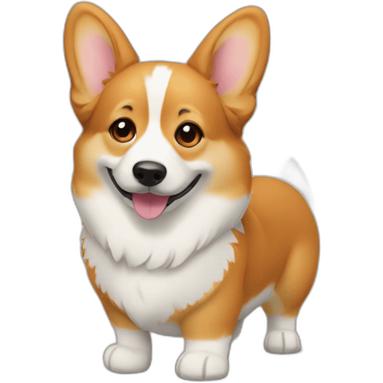 Corgi With à beer emoji