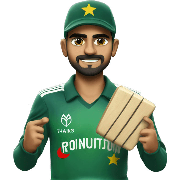 Babar Azam thanking  emoji