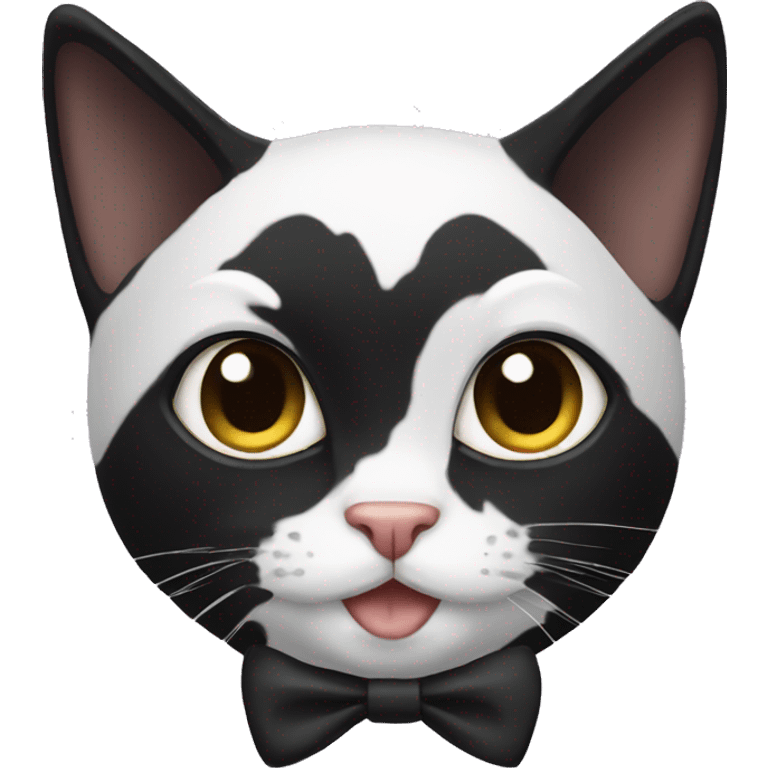 Tuxedo cat wearing tuxedo emoji