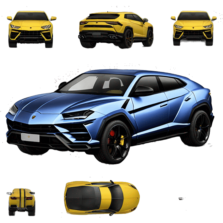 Lamborghini Urus dorada emoji