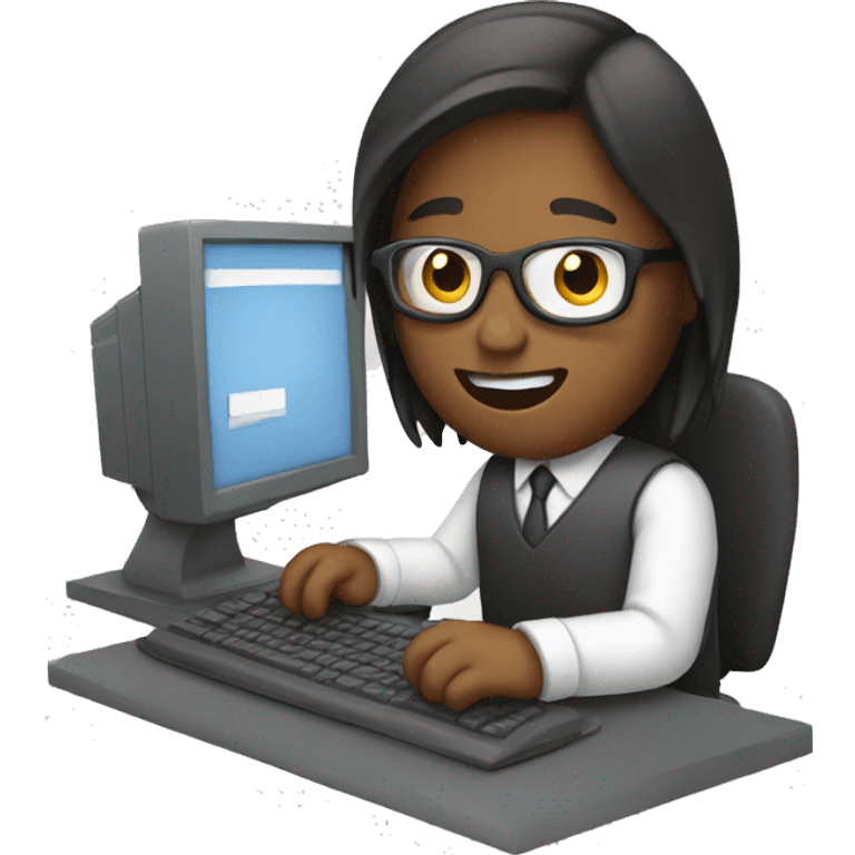 Working on a computer  emoji