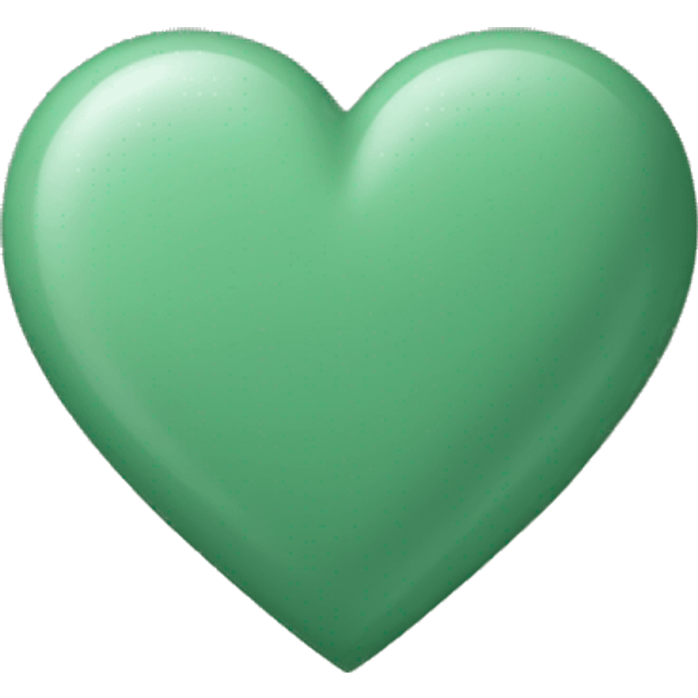 Sage Green heart emoji