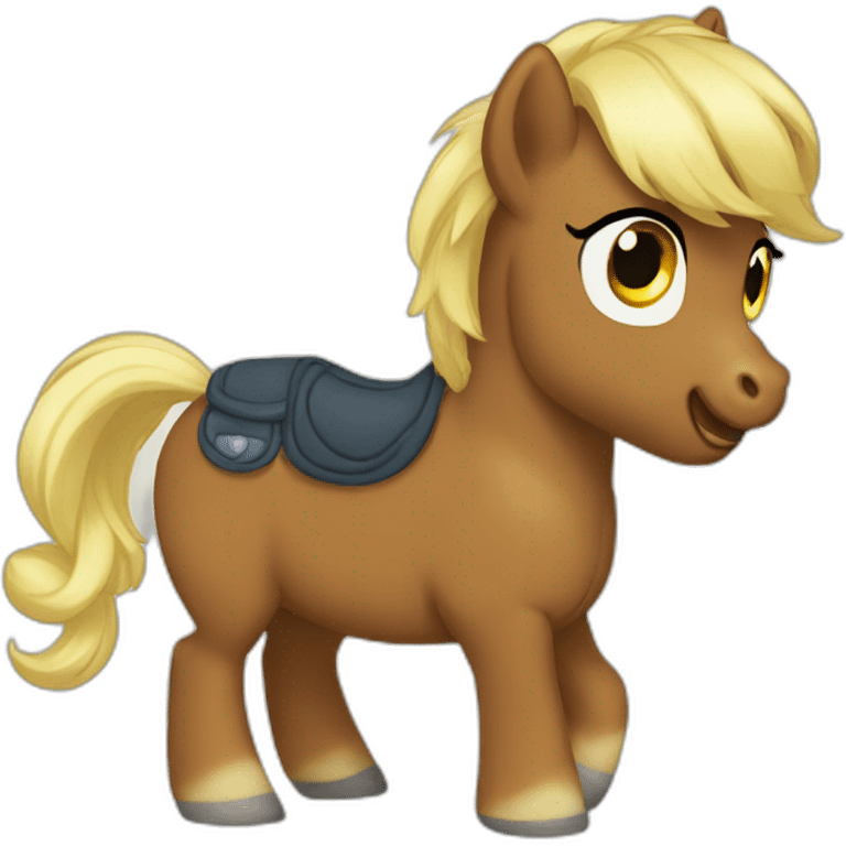 Poney lunette emoji