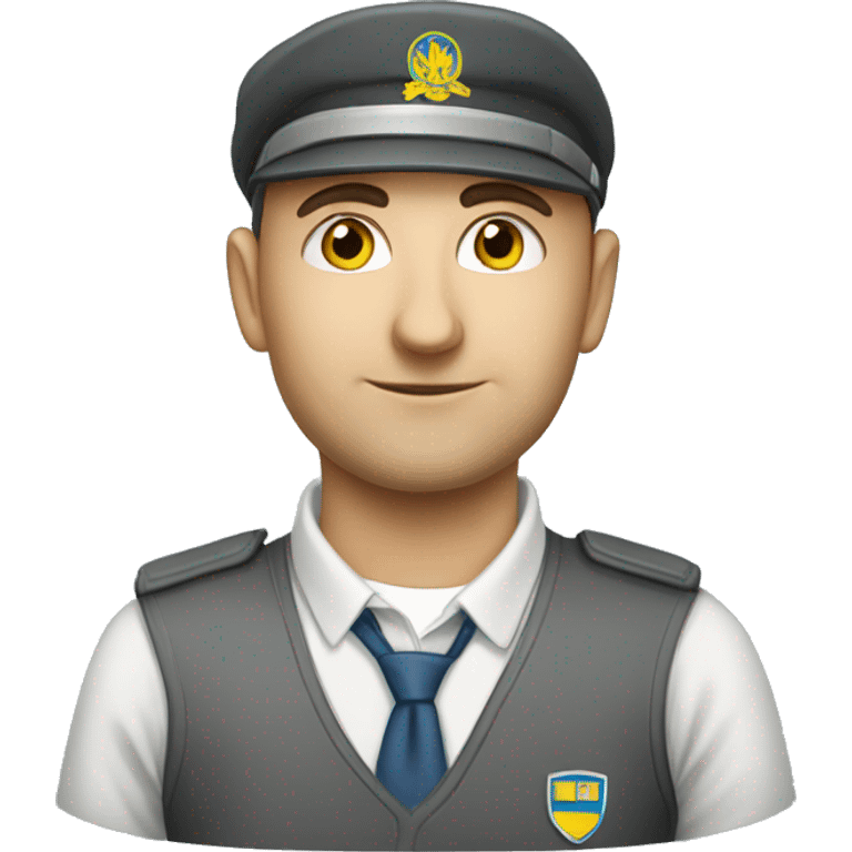 An employee of the Ukrainian Railways emoji