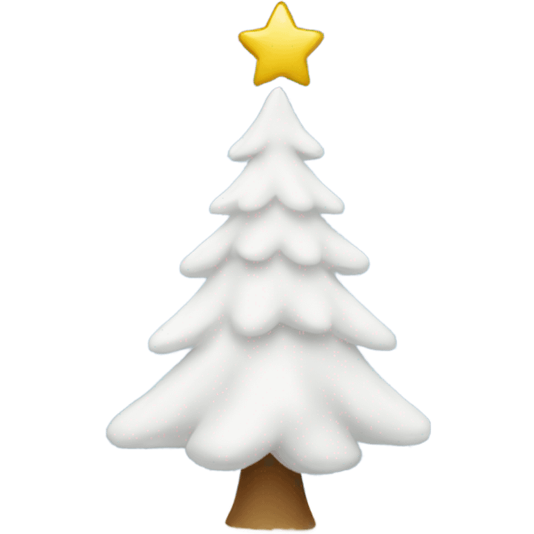 White Christmas tree emoji