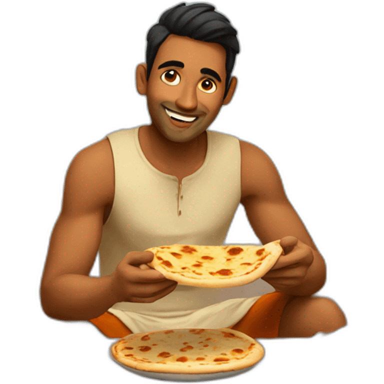 indian bro eating naans emoji