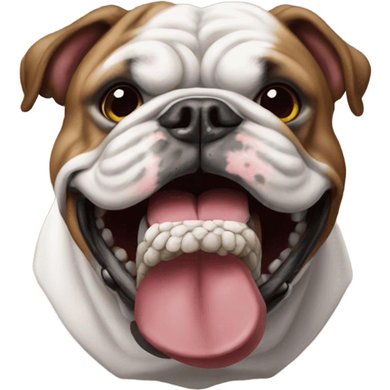 English bulldog football emoji