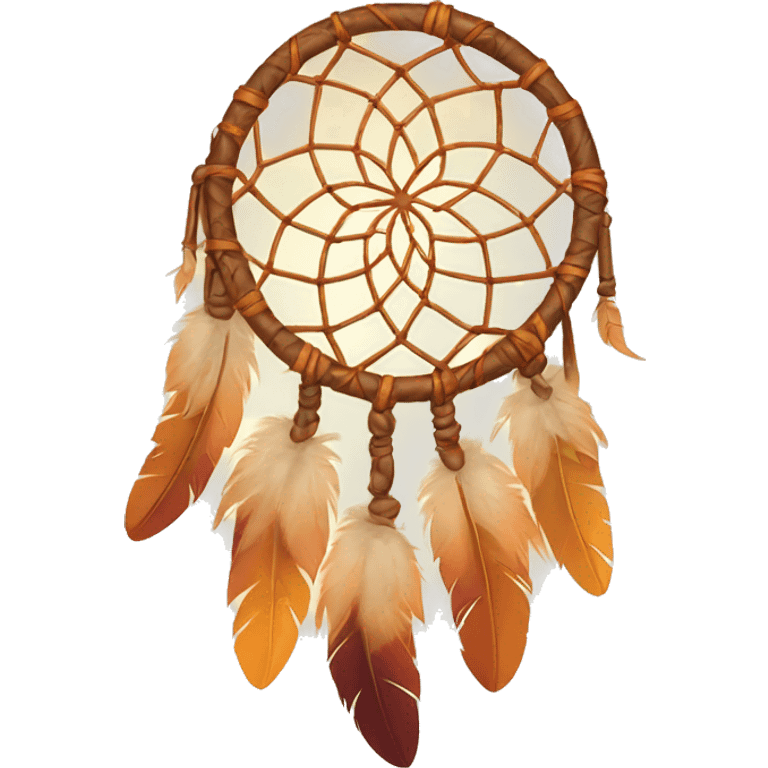 Dreamcatcher in warm tones emoji