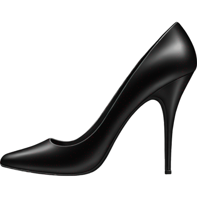 black high heel  emoji