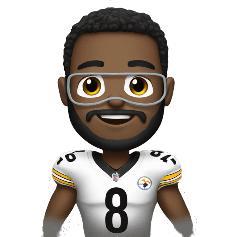 Steelers football player  emoji