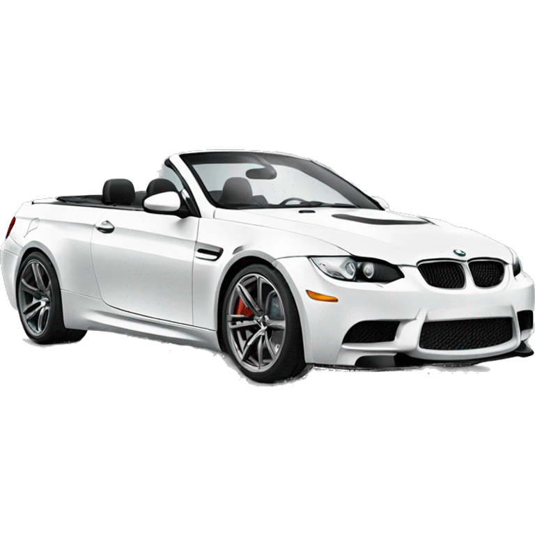 e92 m3 side view white convertible emoji