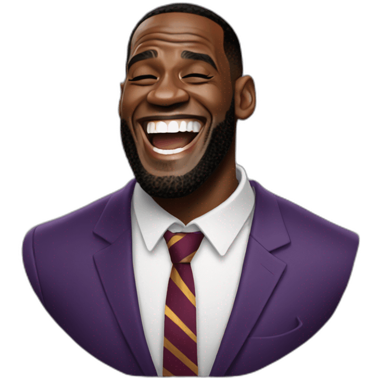 lebron james laughing emoji