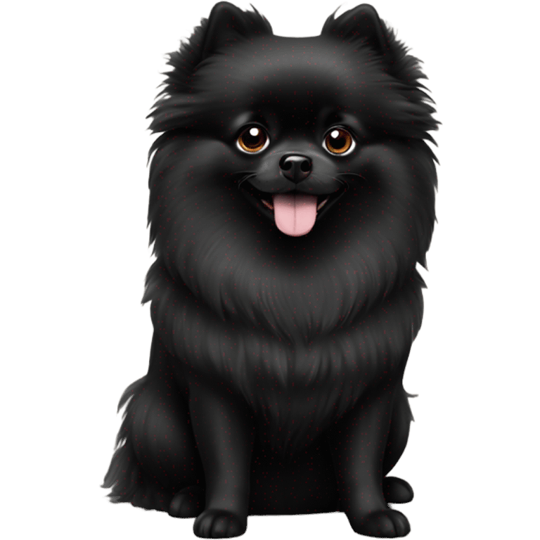 Black Pomeranian  emoji