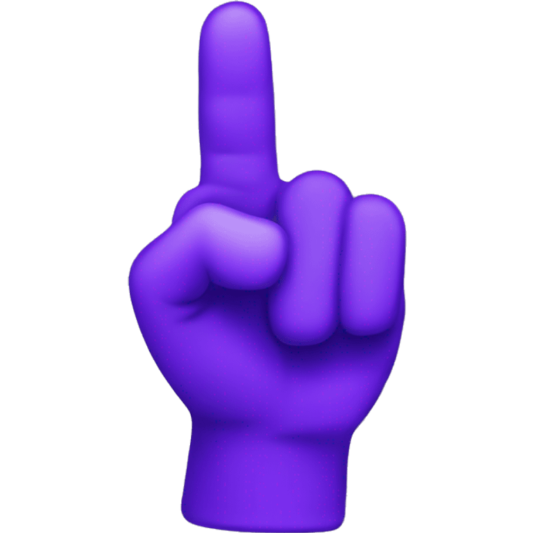 purple hand pointing emoji