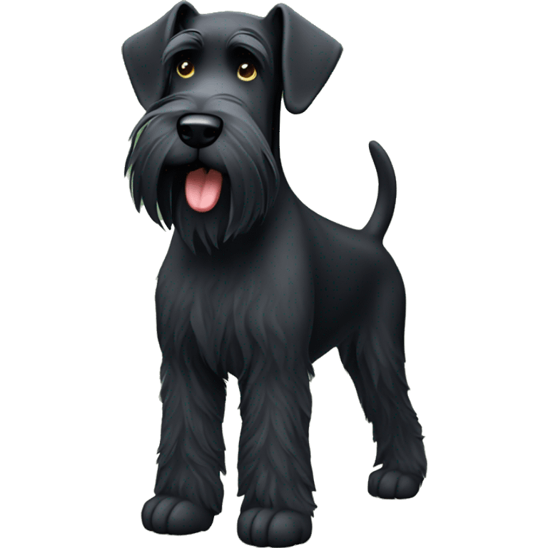 black giant schnauzer emoji