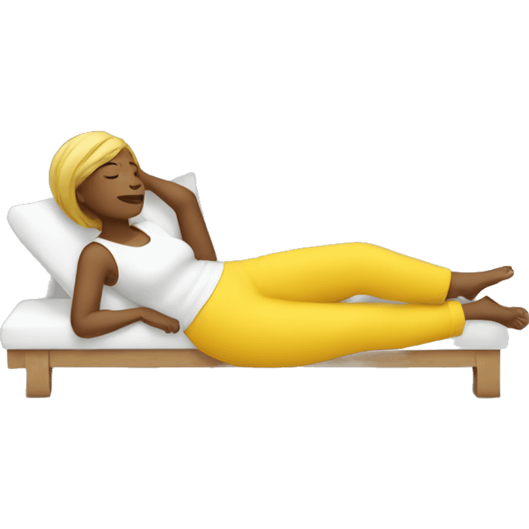 yellow woman relax emoji